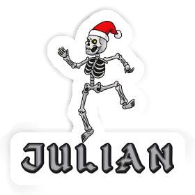 Christmas Skeleton Sticker Julian Image