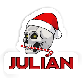 Sticker Christmas Skull Julian Image