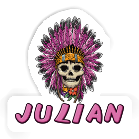 Sticker Julian Womens Skull Image
