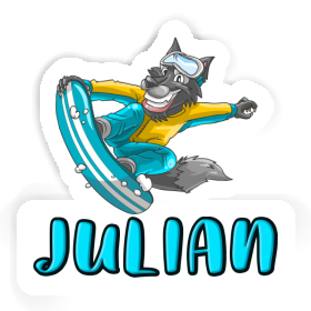Sticker Julian Snowboarder Image