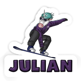 Sticker Snowboarder Julian Image