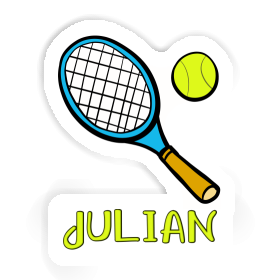 Sticker Julian Tennis Racket Image