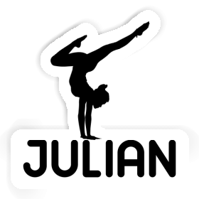 Julian Sticker Yoga Woman Image
