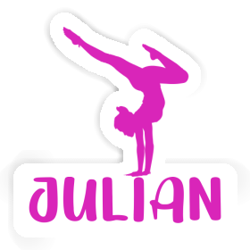 Julian Sticker Yoga Woman Image