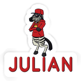 Sticker Zebra Julian Image