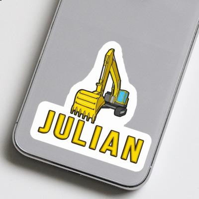 Excavator Sticker Julian Notebook Excavator Sticker Julian Gift package Image