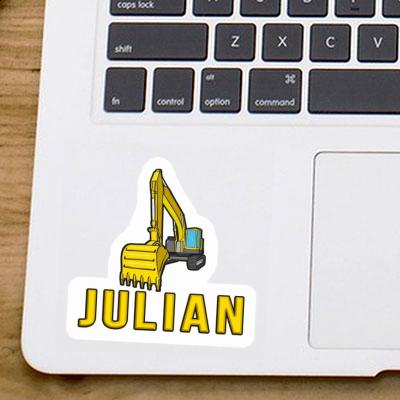 Excavator Sticker Julian Notebook Excavator Sticker Julian Notebook Image
