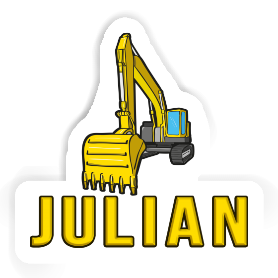 Excavator Sticker Julian Notebook Excavator Sticker Julian Gift package Image