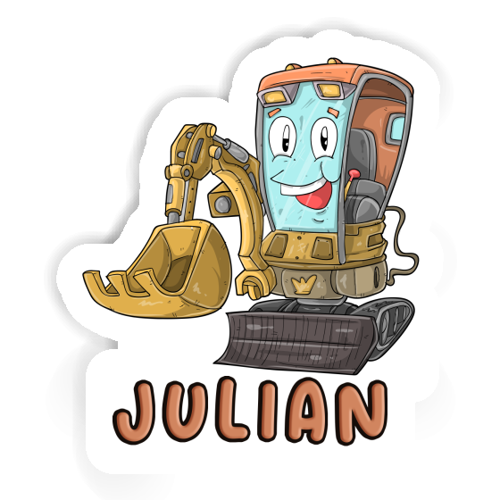 Sticker Julian Little Excavator Notebook Sticker Julian Little Excavator Notebook Image