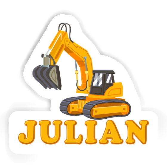 Julian Sticker Excavator Notebook Julian Sticker Excavator Gift package Image