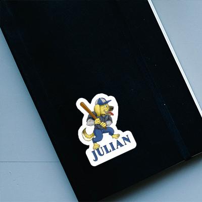 Sticker Baseball Dog Julian Laptop Sticker Baseball Dog Julian Laptop Image