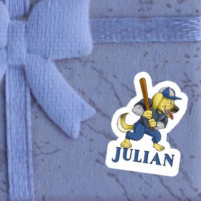 Sticker Baseball Dog Julian Notebook Sticker Baseball Dog Julian Gift package Image