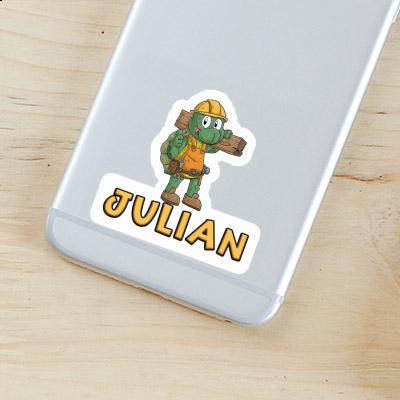 Julian Sticker Construction worker Notebook Julian Sticker Construction worker Notebook Image