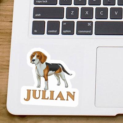 Sticker Beagle Dog Julian Notebook Sticker Beagle Dog Julian Gift package Image