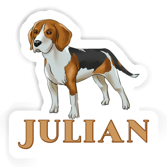 Sticker Beagle Dog Julian Notebook Sticker Beagle Dog Julian Notebook Image