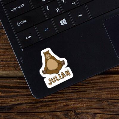 Sticker Julian Yoga-Bär Notebook Sticker Julian Yoga-Bär Gift package Image