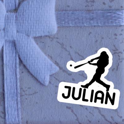 Autocollant Joueur de baseball Julian Notebook Autocollant Joueur de baseball Julian Notebook Image