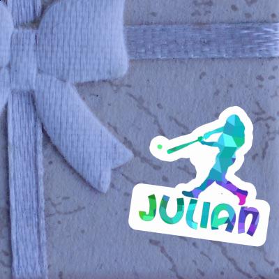 Baseball Player Sticker Julian Laptop Baseball Player Sticker Julian Laptop Image
