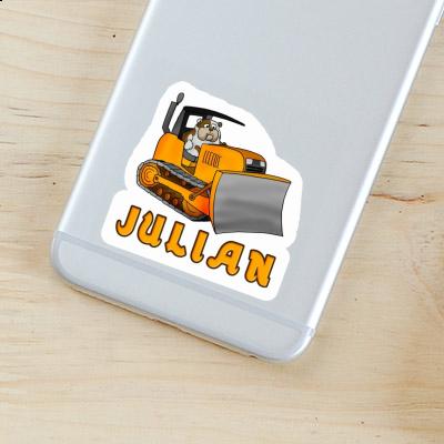 Julian Sticker Bulldozer Notebook Julian Sticker Bulldozer Notebook Image