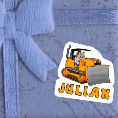 Julian Sticker Bulldozer Notebook Julian Sticker Bulldozer Gift package Image
