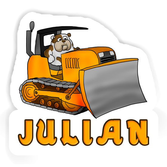Julian Sticker Bulldozer Laptop Julian Sticker Bulldozer Laptop Image