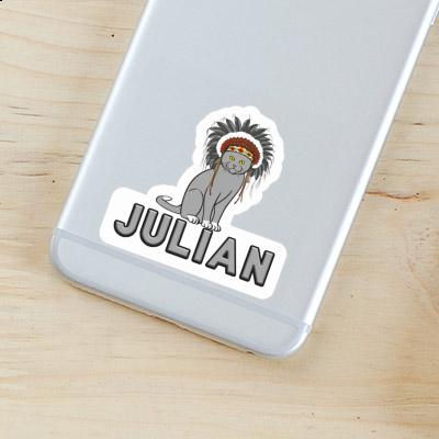 Aufkleber Julian Indianer-Katze Notebook Aufkleber Julian Indianer-Katze Gift package Image
