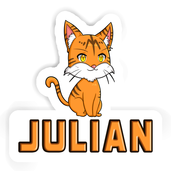 Julian Sticker Cat Notebook Julian Sticker Cat Gift package Image