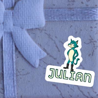 Sticker Standing Cat Julian Notebook Sticker Standing Cat Julian Gift package Image
