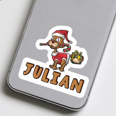 Christmas Cat Sticker Julian Christmas Cat Sticker Julian Image