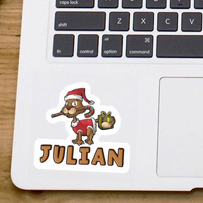 Christmas Cat Sticker Julian Notebook Christmas Cat Sticker Julian Notebook Image