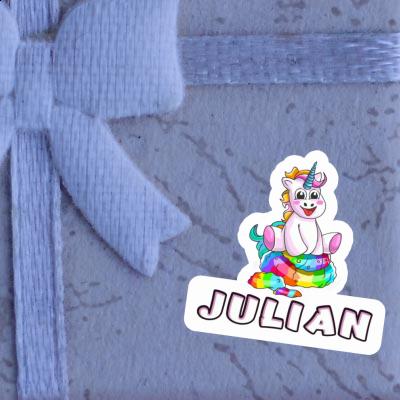 Julian Aufkleber Baby Einhorn Julian Aufkleber Baby Einhorn Image