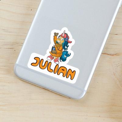 Sticker Julian Hip-Hop Einhorn Laptop Sticker Julian Hip-Hop Einhorn Laptop Image