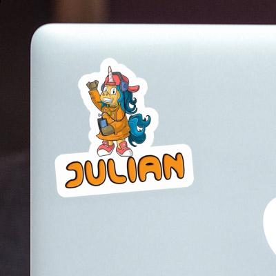 Sticker Julian Hip-Hop Einhorn Sticker Julian Hip-Hop Einhorn Image