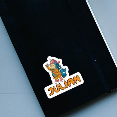 Sticker Julian Hip-Hop Einhorn Notebook Sticker Julian Hip-Hop Einhorn Notebook Image