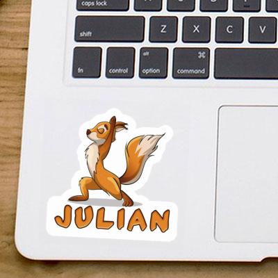 Sticker Julian Yoga Squirrel Sticker Julian Yoga Squirrel Image