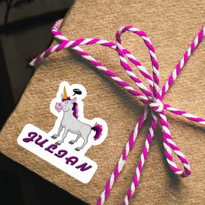 Aufkleber Julian Einhorn Notebook Aufkleber Julian Einhorn Gift package Image