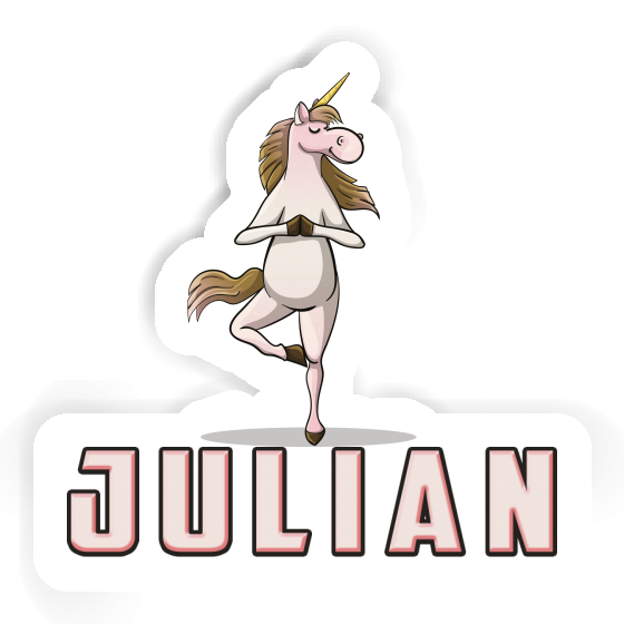 Sticker Julian Unicorn Notebook Sticker Julian Unicorn Gift package Image