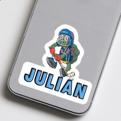 Julian Sticker Hockey Player Notebook Julian Sticker Hockey Player Notebook Image