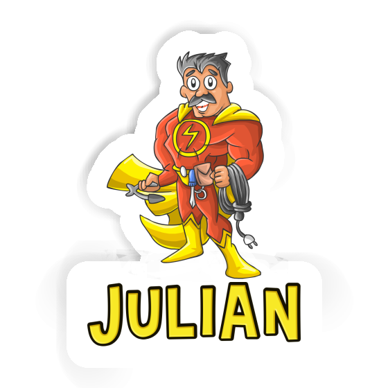 Julian Sticker Electrician Notebook Julian Sticker Electrician Gift package Image