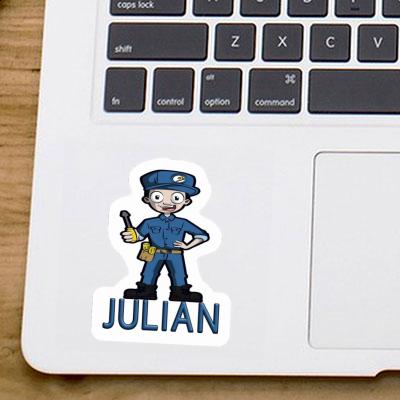 Julian Sticker Electrician Notebook Julian Sticker Electrician Gift package Image
