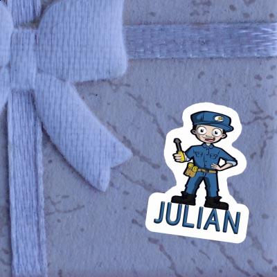 Julian Sticker Electrician Notebook Julian Sticker Electrician Gift package Image
