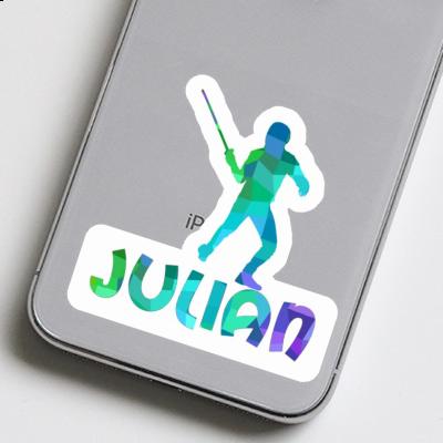 Julian Sticker Fencer Notebook Julian Sticker Fencer Gift package Image