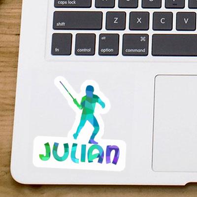 Julian Sticker Fencer Notebook Julian Sticker Fencer Notebook Image