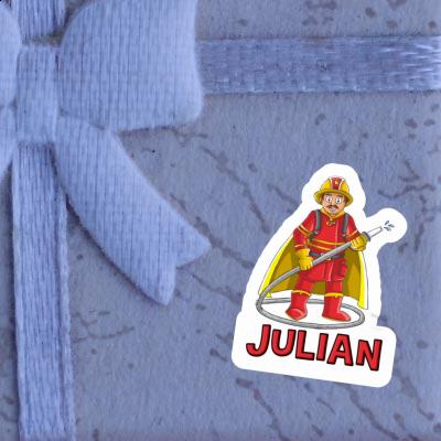 Julian Sticker Firefighter Notebook Julian Sticker Firefighter Gift package Image