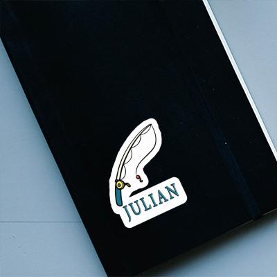 Julian Sticker Fishing Rod Notebook Julian Sticker Fishing Rod Gift package Image
