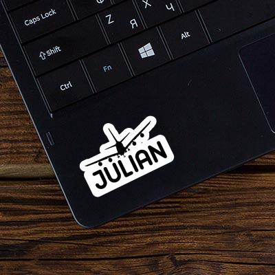 Sticker Airplane Julian Notebook Sticker Airplane Julian Gift package Image