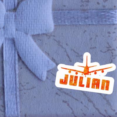 Airplane Sticker Julian Notebook Airplane Sticker Julian Gift package Image