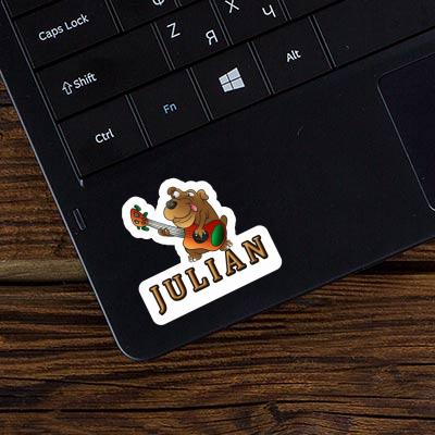 Sticker Guitar Dog Julian Notebook Sticker Guitar Dog Julian Gift package Image