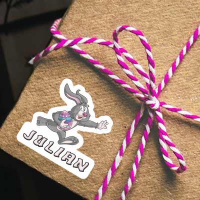 Rugby rabbit Sticker Julian Rugby rabbit Sticker Julian Image