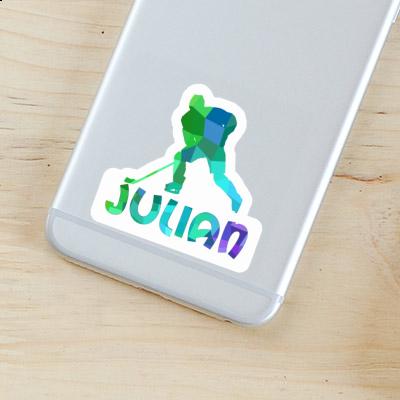 Sticker Julian Hockey Player Notebook Sticker Julian Hockey Player Gift package Image